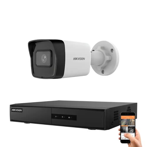 Hikvision 1 biztonsági kamerás IP kamera rendszer 4MP