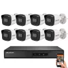 Hikvision 8 biztonsági kamerás IP kamera rendszer 4MP