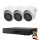 Hikvision 3 biztonsági dome kamerás IP kamera rendszer 4MP