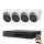 Hikvision 4 biztonsági dome kamerás IP kamera rendszer 4MP
