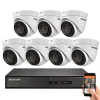 Hikvision 7 biztonsági dome kamerás IP kamera rendszer 4MP