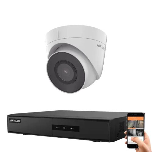 Hikvision 1 dome biztonsági kamerás IP kamera rendszer 2MP Full HD
