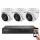 Hikvision 3 dome biztonsági kamerás IP kamera rendszer 2MP Full HD
