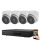 Hikvision 4 dome biztonsági kamerás IP kamera rendszer 2MP Full HD