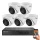 Hikvision 5 dome biztonsági kamerás IP kamera rendszer 2MP Full HD