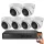 Hikvision 6 dome biztonsági kamerás IP kamera rendszer 2MP Full HD