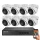 Hikvision 8 dome biztonsági kamerás IP kamera rendszer 2MP Full HD