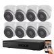 Hikvision 8 dome biztonsági kamerás IP kamera rendszer 2MP Full HD