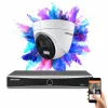 Hikvision 1 dome biztonsági kamerás IP kamera rendszer 8MP színes éjjellátással