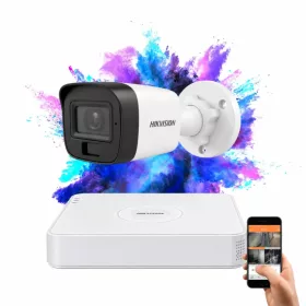 Hikvision TurboHD-TVI 1 kamerás Full HD kamerarendszer színes éjszakai képpel