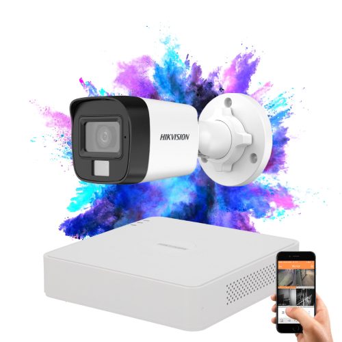 Hikvision TurboHD-TVI 1 kamerás Full HD kamerarendszer színes éjszakai képpel