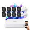 Hikvision TurboHD-TVI 8 kamerás Full HD kamerarendszer színes éjszakai képpel