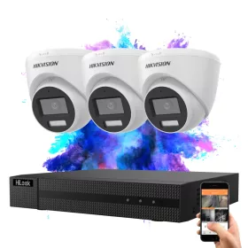 Hikvision TurboHD-TVI 1 kamerás dome kamerarendszer 5MP színes éjszakai képpel