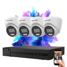Hikvision TurboHD-TVI 1 kamerás dome kamerarendszer 5MP színes éjszakai képpel