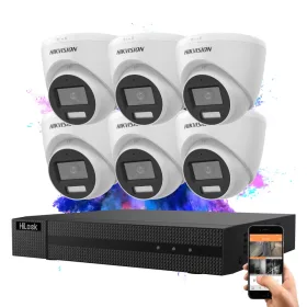 Hikvision TurboHD-TVI 1 kamerás dome kamerarendszer 5MP színes éjszakai képpel