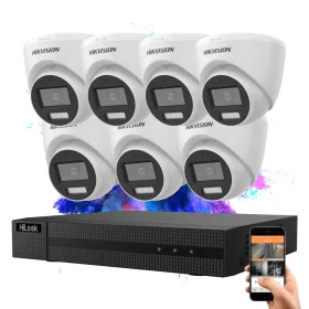 Hikvision TurboHD-TVI 1 kamerás dome kamerarendszer 5MP színes éjszakai képpel