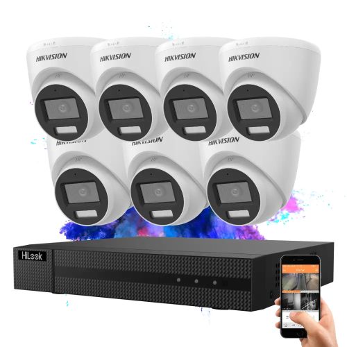 Hikvision TurboHD-TVI 1 kamerás dome kamerarendszer 5MP színes éjszakai képpel