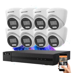 Hikvision TurboHD-TVI 1 kamerás dome kamerarendszer 5MP színes éjszakai képpel