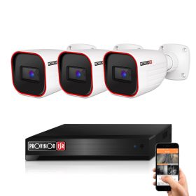 Provision 3 térfigyelő kamerás IP rendszer 4MP