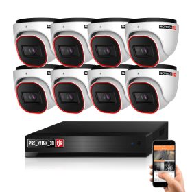 Provision 8 dome térfigyelő kamerás IP rendszer 4MP