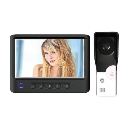 ME-RD7WD4 videó kaputelefon 7" kijelzővel fekete színű monitorral