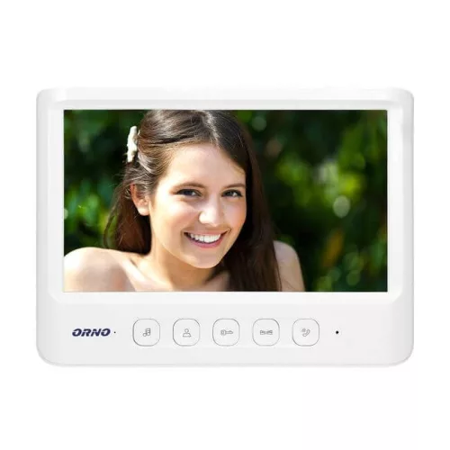 Egylakásos videó kaputelefon fehér 7 col monitorral OR-VID-MC-1059/W