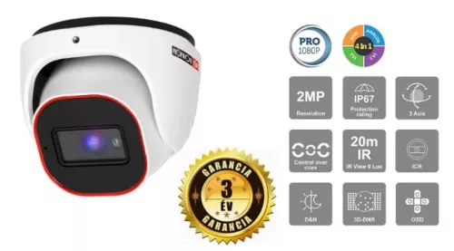 Provision AHD-23 Dome 7 kamerás megfigyelő kamerarendszer 2MP