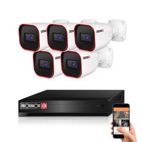 Provision AHD-30 5 kamerás megfigyelő kamerarendszer 5MP