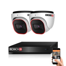 Provision AHD-30 Dome 2 kamerás kamerarendszer 5MP 5xZOOM