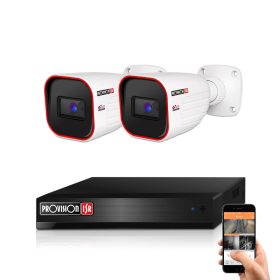 Provision 2 biztonsági kamerás IP kamera rendszer 2MP