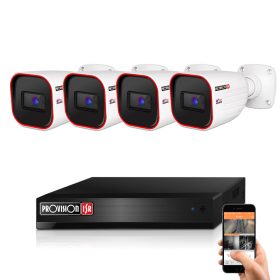 Provision 4 biztonsági kamerás IP kamera rendszer 2MP