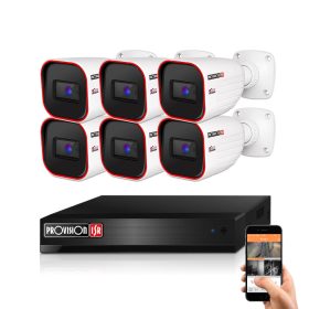Provision Full HD 6 kamerás IP kamera rendszer