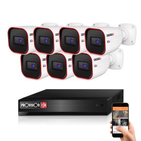 Provision 7 biztonsági kamerás IP kamera rendszer 2MP
