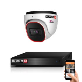 Provision 1 dome biztonsági kamerás IP kamera rendszer 2MP