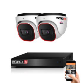 Provision 2 dome biztonsági kamerás IP kamera rendszer 2MP