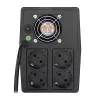 S-Link MIGHT U100 szünetmentes tápegység (1000VA, 12V7Ah*2, 600W, Line-Interactive, 4 db töltő aljzat)