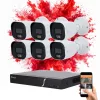 Safire 6 biztonsági kamerás IP kamera rendszer 6MP színes éjszakai képpel