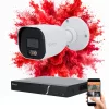 Safire 1 biztonsági kamerás IP kamera rendszer 8MP színes éjszakai képpel