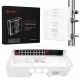 Safire SF-SW1916HIPOE-HF-300-0UT kültéri Hi-PoE switch 16 PoE porttal (2x1GB/s uplink, SFP, 300W)