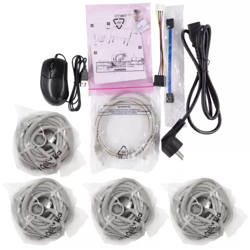 Techson 4 dome kamerás IP rendszer szett (4MP, színes éjjelátással, 4 csatornás rögzítővel, PoE)