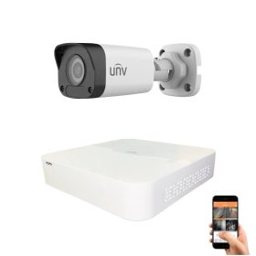 Uniview 1 biztonsági kamerás IP kamera rendszer 4MP