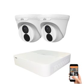 Uniview 2 dome kamerás IP kamera rendszer 4MP