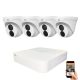 Uniview 4 dome kamerás IP kamera rendszer 4MP