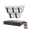 Uniview 5 dome kamerás IP kamera rendszer 4MP