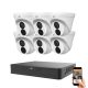 Uniview 6 dome kamerás IP kamera rendszer 4MP