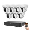 Uniview 7 dome kamerás IP kamera rendszer 4MP