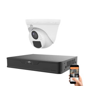 Uniview 1 biztonsági dome kamerás kamerarendszer 5MP