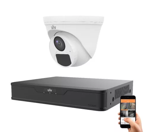 Uniview 1 biztonsági dome kamerás kamerarendszer 5MP