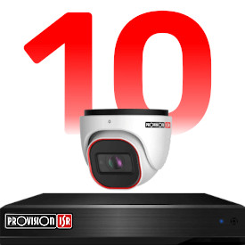 10 kamerás kamerarendszer szett