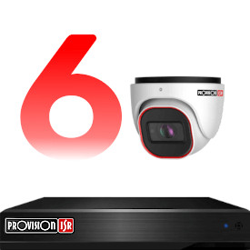 6 kamerás kamerarendszer szett